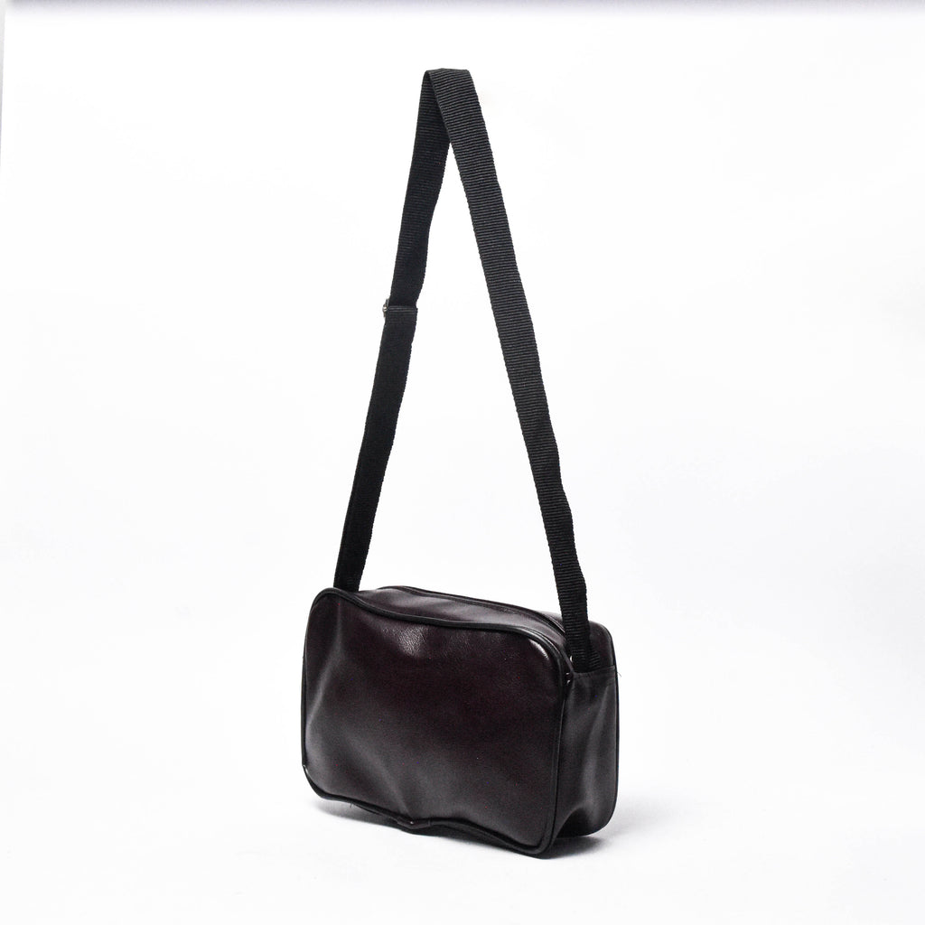 Sac Bandoulière Urbain en Simili Cuir Rouge terre brûlée 31017