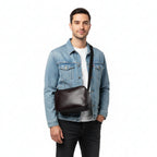 Sac Bandoulière Urbain en Simili Cuir Rouge terre brûlée 31017