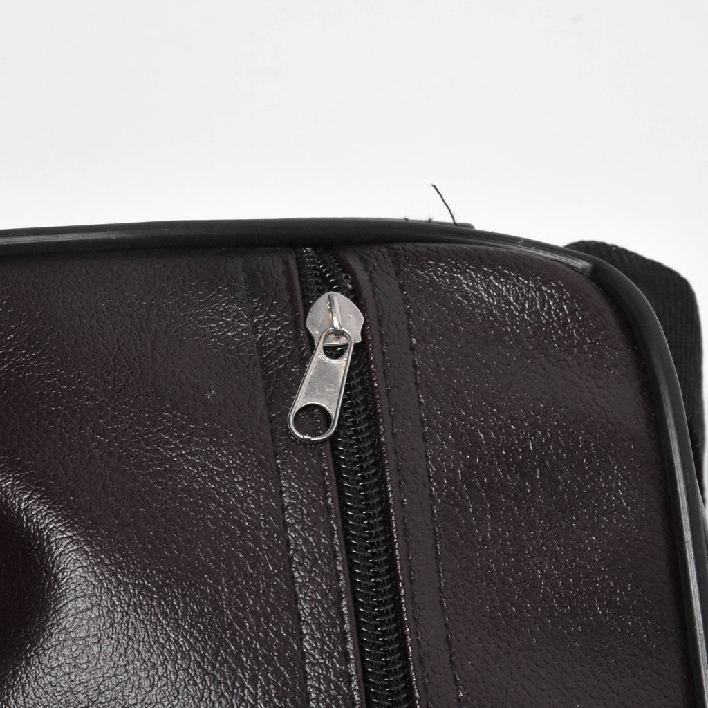 Sac Bandoulière Urbain en Simili Cuir Rouge terre brûlée 31017