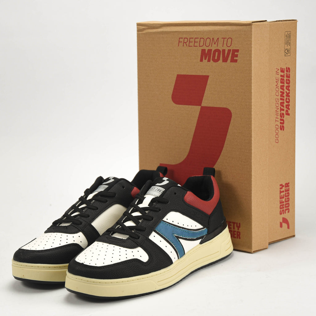 SAFETY JOGGER SHOES 603412-BLK-WHT
