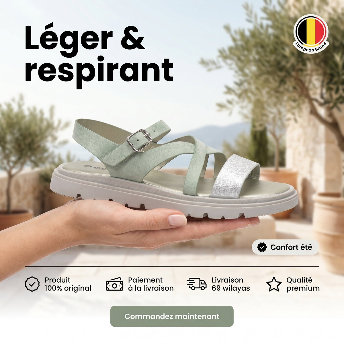 Safety Jogger Sandales Femme Référence : 589563-SIL-MTG
