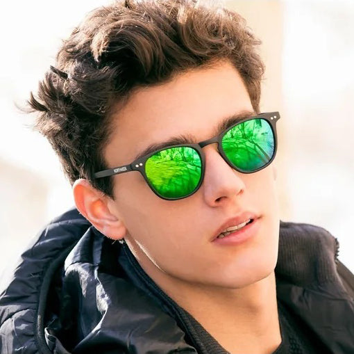 Northweek Wall Matte Black  Green Polarized Sunglasses NDW100001
