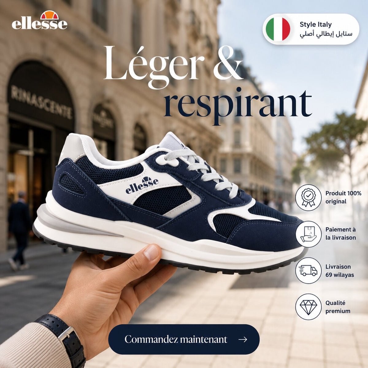 Ellesse Men Sneakers IRMA002-NAVY